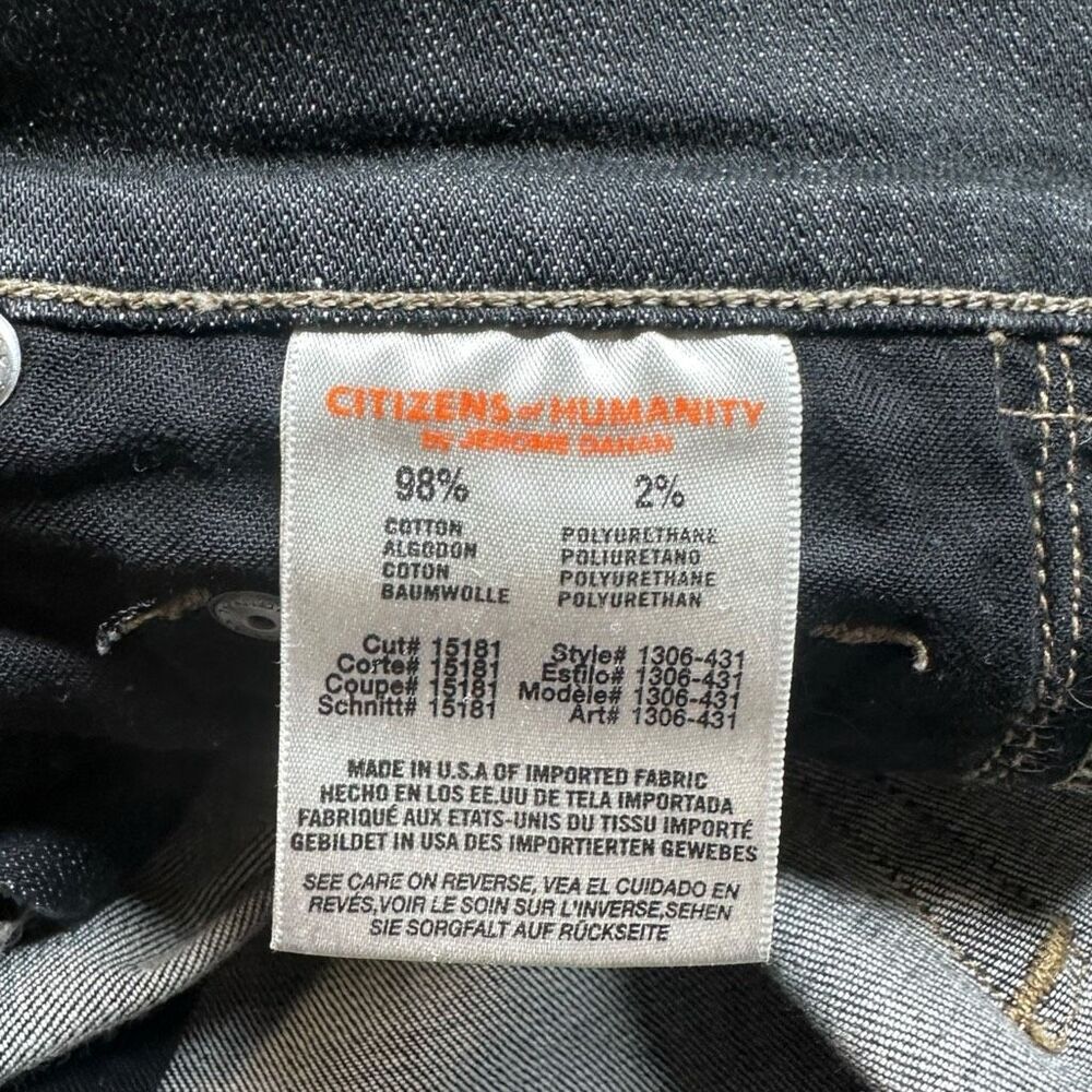 CITIZENS OF HUMANITY COH Women’s Medium Rise Straight Leg Elson Jeans Size 29 - Picture 7 of 9